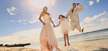Tropical Shoreside Vows